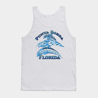 Punta Gorda Florida Vacation Tribal Dolphins Tank Top